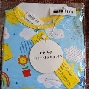 Little Sleepies Blue and Yellow Kids Pajama Set